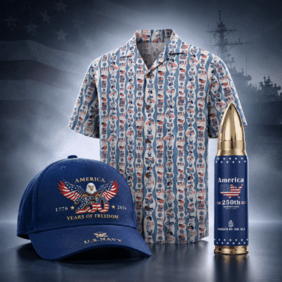 US NAVY 1 Hawaiian + 1 Cap + 1 Tumbler Bundle