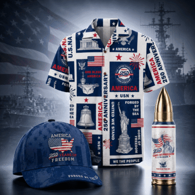 US NAVY 1 Hawaiian + 1 Cap + 1 Tumbler Bundle
