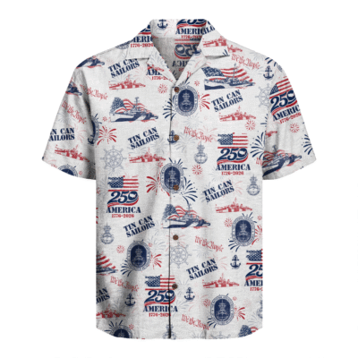 US Navy Tin Can Sailors Hawaiian Shirt