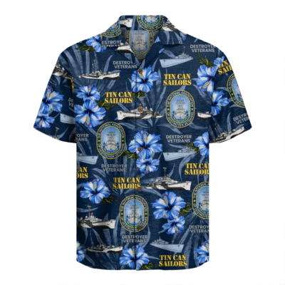 US Navy Tin Can Sailors Hawaiian Shirt