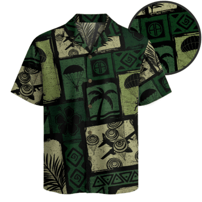 US Army 82nd Airborne Hawaiian Shirt