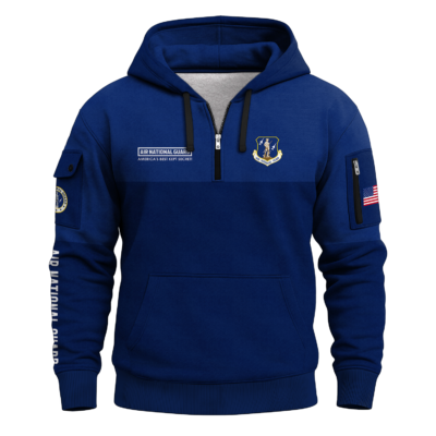 US Air National Guard Quarter Zip Hoodie
