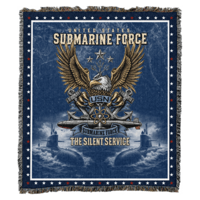 US Navy Submarine Woven Blanket