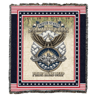 US Navy Submarine Woven Blanket