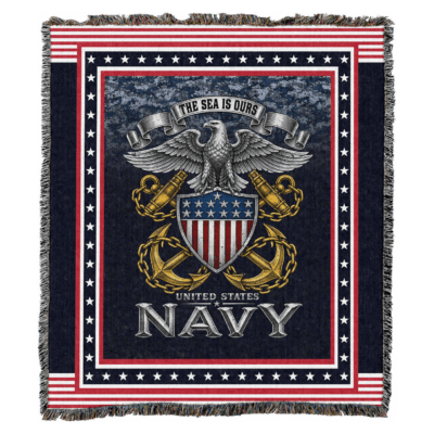 US Navy Woven Blanket