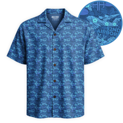 US Army 82nd Airborne Hawaiian Shirt