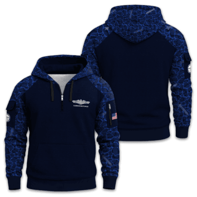 US Navy Submarine Quarter Zip Hoodie