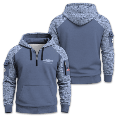 US Navy Submarine Quarter Zip Hoodie