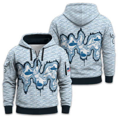 US Navy Submarine Quarter Zip Hoodie