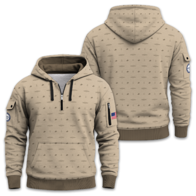 US Navy Submarine Quarter Zip Hoodie
