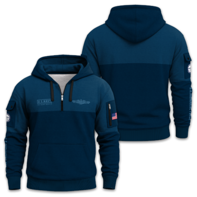 US Navy Submarine Quarter Zip Hoodie