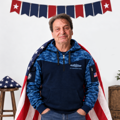 US Navy Submarine Quarter Zip Hoodie