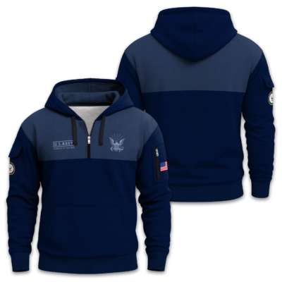 US Navy Quarter Zip Hoodie