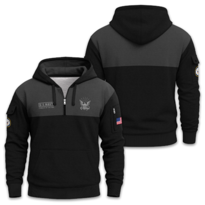 US Navy Quarter Zip Hoodie