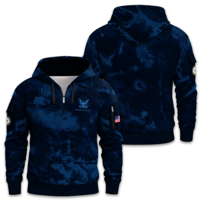 US Navy Quarter Zip Hoodie