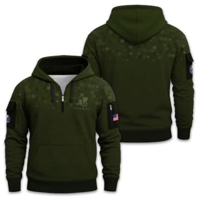 US Navy Seabee Quarter Zip Hoodie