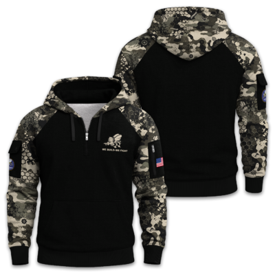 US Navy Seabee Quarter Zip Hoodie