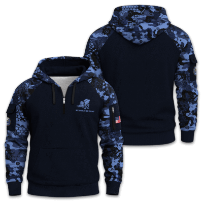 US Navy Seabee Quarter Zip Hoodie
