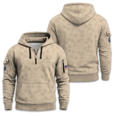 US Navy Seabee Quarter Zip Hoodie
