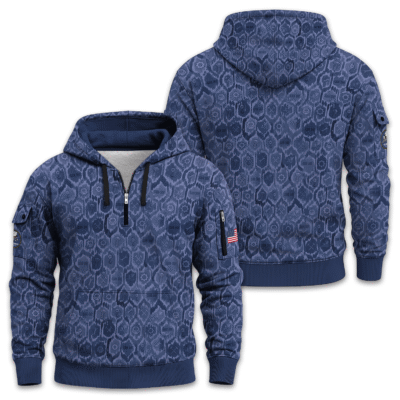 US Navy Seabee Quarter Zip Hoodie