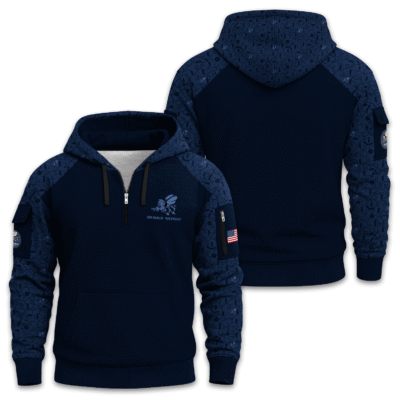 US Navy Seabee Quarter Zip Hoodie