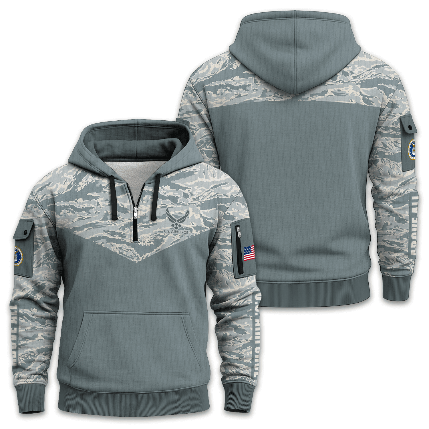 US Air Force Quarter Zip Hoodie