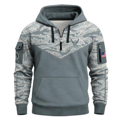 US Air Force Quarter Zip Hoodie