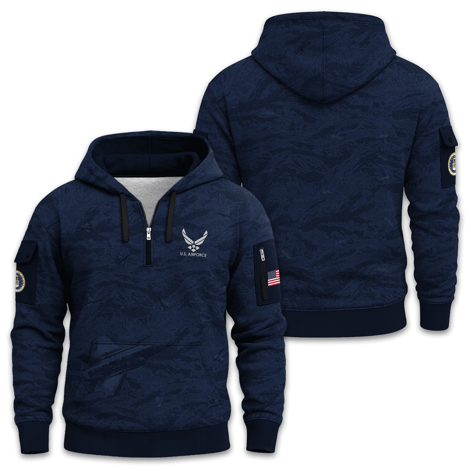 US Air Force Quarter Zip Hoodie