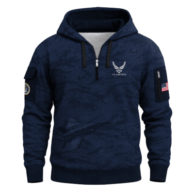 US Air Force Quarter Zip Hoodie