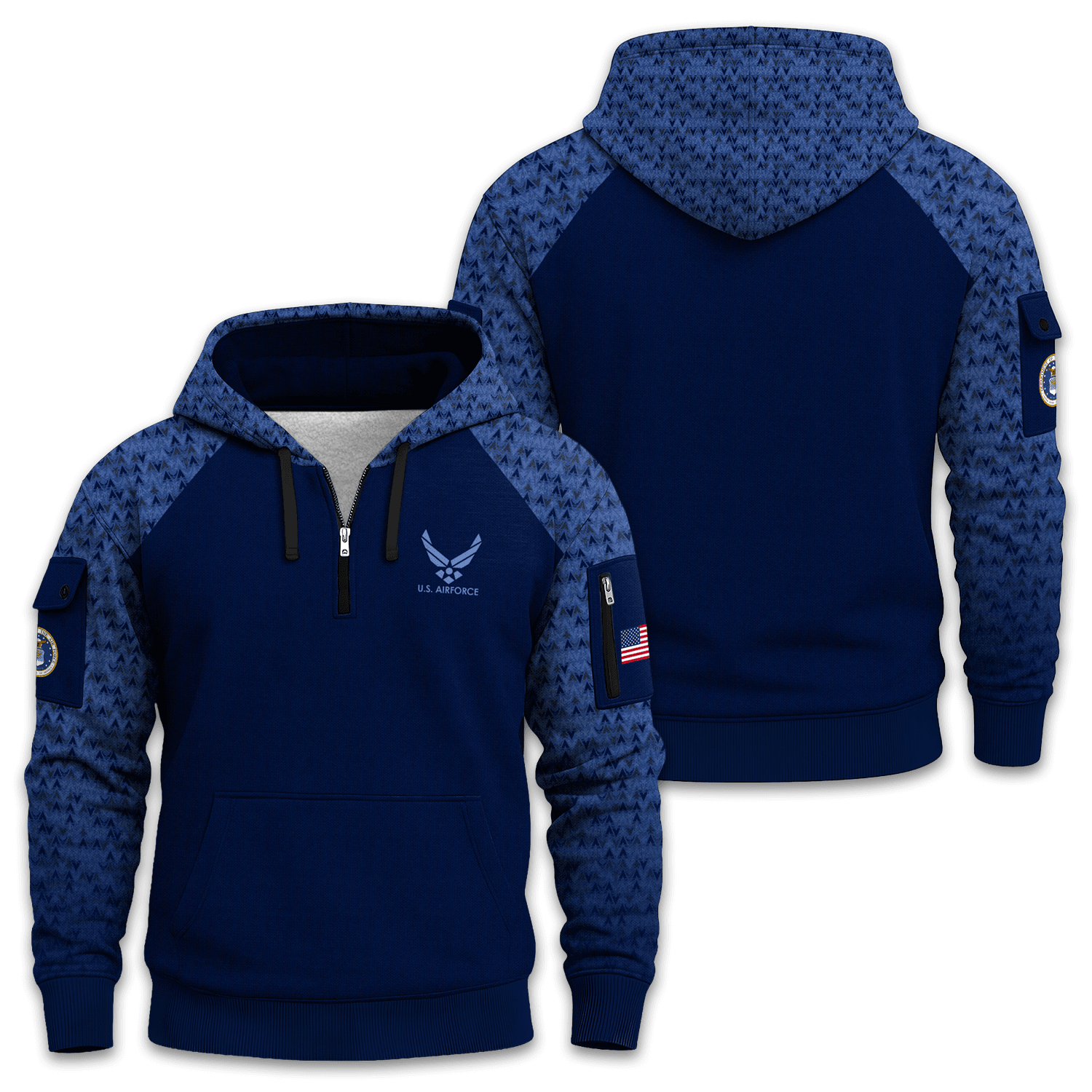 US Air Force Quarter Zip Hoodie