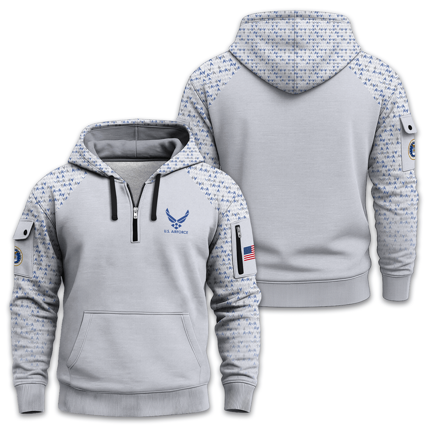 US Air Force Quarter Zip Hoodie