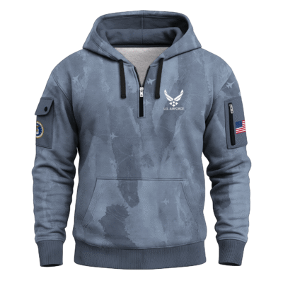 US Air Force Quarter Zip Hoodie