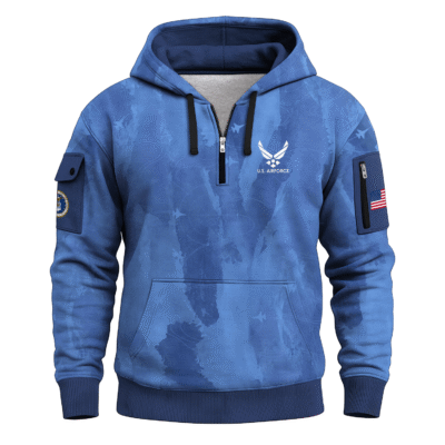 US Air Force Quarter Zip Hoodie