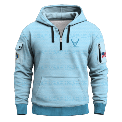 US Air Force Quarter Zip Hoodie