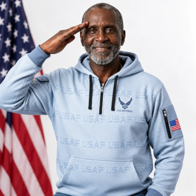 US Air Force Quarter Zip Hoodie