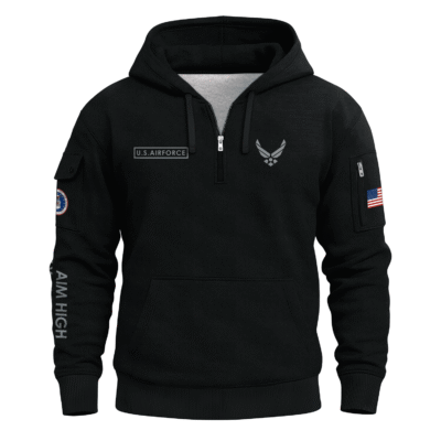 US Air Force Quarter Zip Hoodie