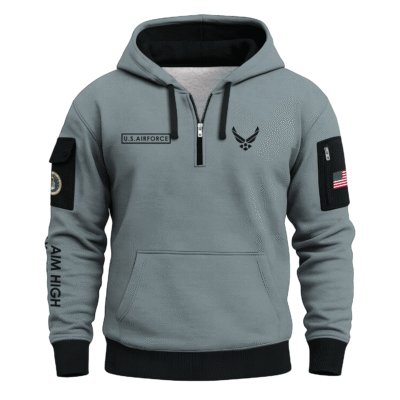 US Air Force Quarter Zip Hoodie