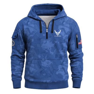 US Air Force Quarter Zip Hoodie