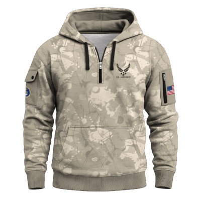 US Air Force Quarter Zip Hoodie