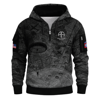 US Army 82nd Airborne Quarter Zip Hoodie