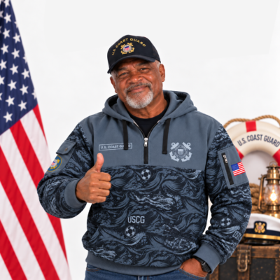 US Coast Guard Quarter Zip Hoodie