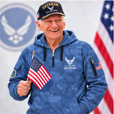 US Air Force Quarter Zip Hoodie