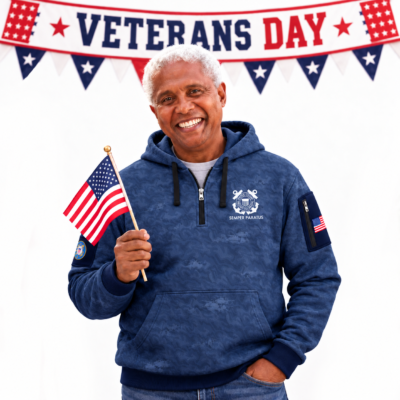 US Coast Guard Quarter Zip Hoodie