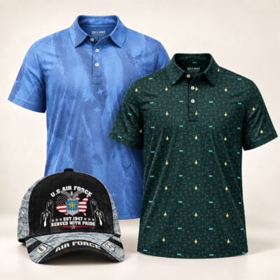 US AIR FORCE 2 Polo + 1 Cap Bundle