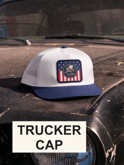 Leather Mesh Back Trucker Cap