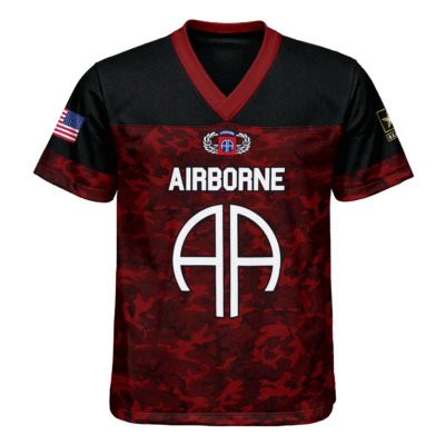 US Army 82nd Airborne Division Regiment Football Jersey