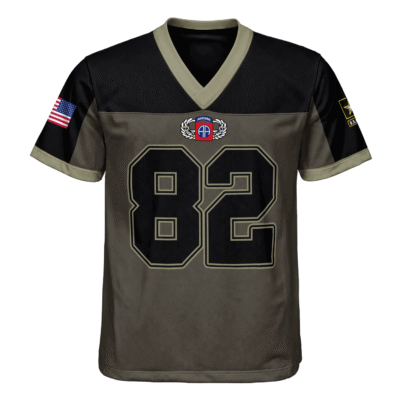 US Army 82nd Airborne Division Regiment Football Jersey