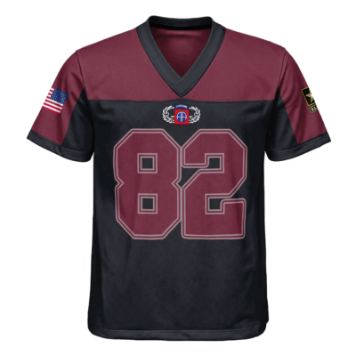 US Army 82nd Airborne Division Regiment Football Jersey