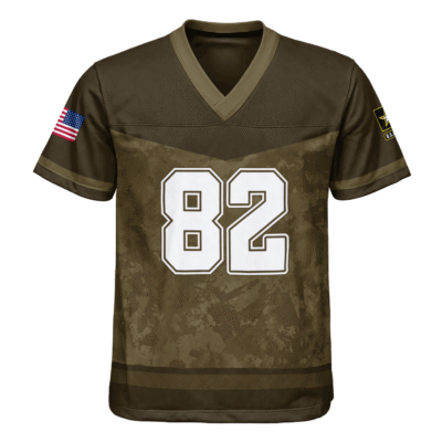 US Army 82nd Airborne Division Regiment Football Jersey