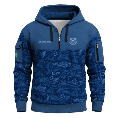 US Coast Guard Quarter Zip Hoodie